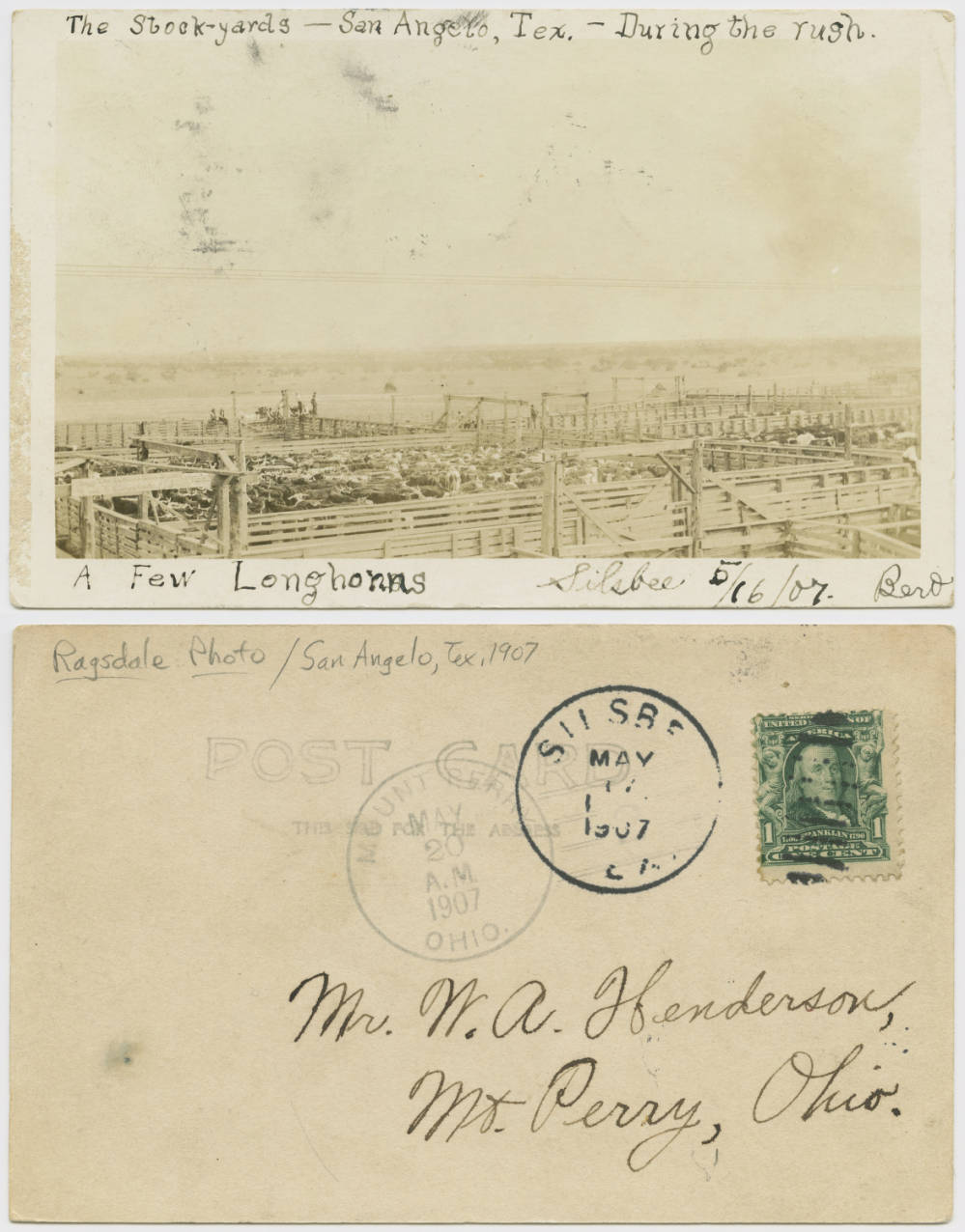 The Stockyards, San Angelo — During the Rush